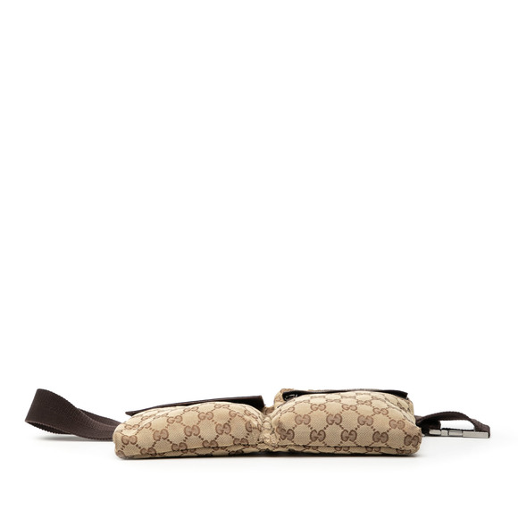 Pre-Loved Gucci GG Canvas Double Pocket Belt Bag - Picture 3 of 7